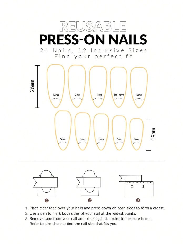 Elevate Your Style With 24pcs Long Almond Shape Bright Red False Nails Set Suitable For Women & Girls' Daily Wear - Image 4