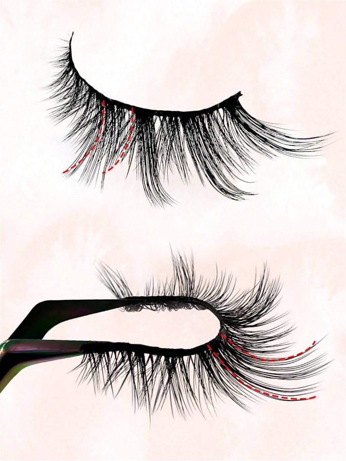 False Eyelashes 5 Pairs 18mm Cat Eye Volumized Eyelashes Fluffy - Image 7