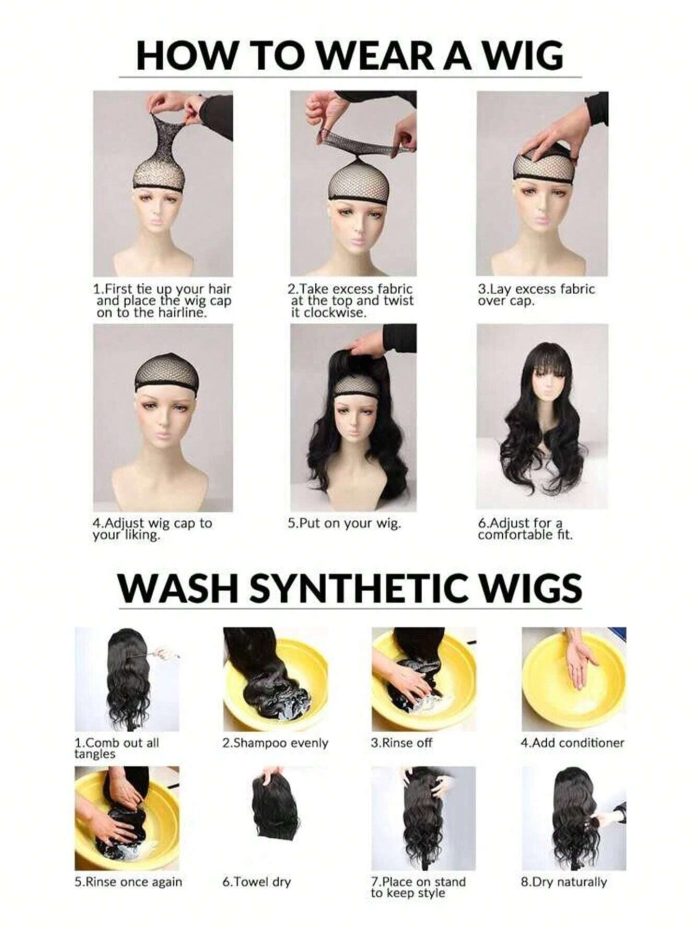 Long Straight Claw Clip Ponytail Fake Hair 24 Inch Black Brown Synthetic PonytaiL - Image 9
