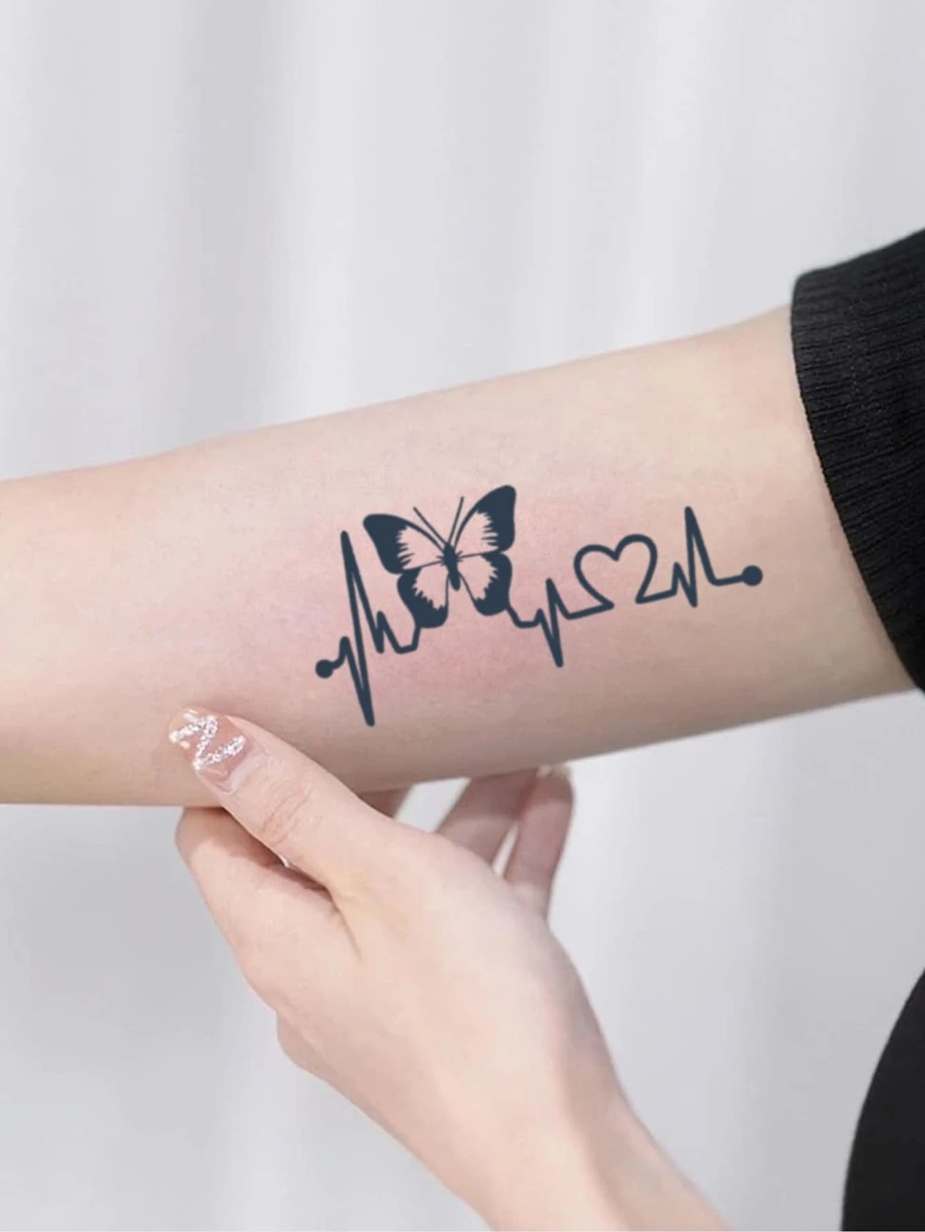 1Sheet Butterfly Pattern Temporary Tattoo Sticker Body Decoration - Image 4