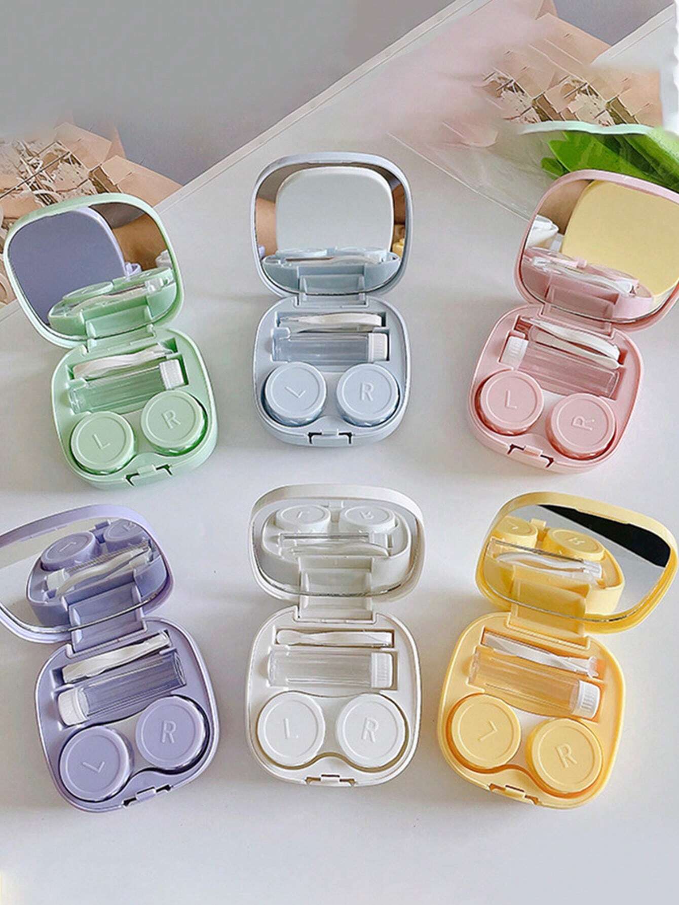 1pc Portable Minimalist Square Contact Lens Case - Image 3