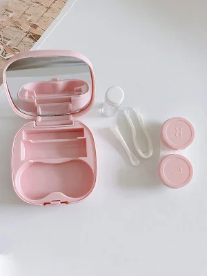 1pc Portable Minimalist Square Contact Lens Case