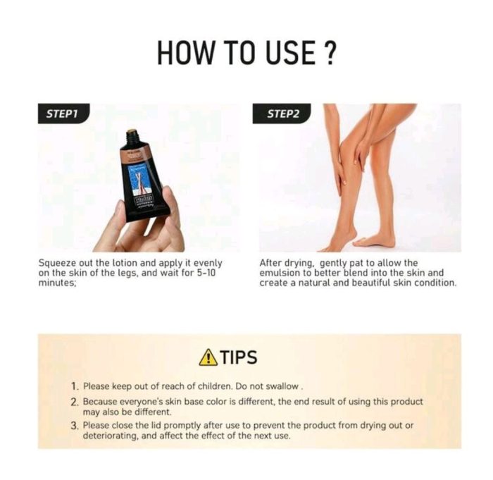 Lakerain Leg Makeup, Brown-Gold Highlighter For Legs, Can Cover Skin Imperfections, Moisturizing & Lightweight Texture, Waterproof 01 - Image 8