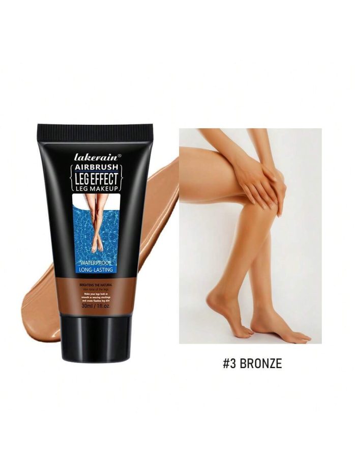 Lakerain Leg Makeup, Brown-Gold Highlighter For Legs, Helps To Conceal Imperfections, Moisturizing Formula, Lightweight And Waterproof 03