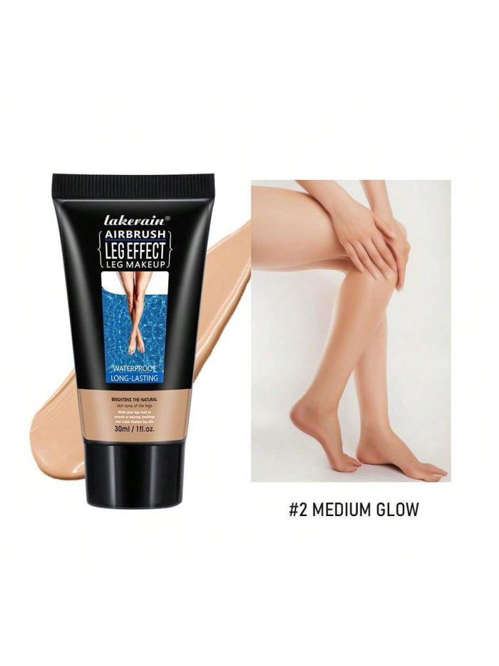 Lakerain Leg Makeup, Brown-Gold Leg Highlighting Makeup, Provides Leg Concealing, Moisturizing And Lightweight Texture, Waterproof 02