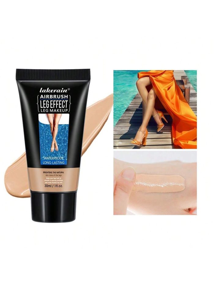 Lakerain Leg Makeup, Brown-Gold Leg Highlighting Makeup, Provides Leg Concealing, Moisturizing And Lightweight Texture, Waterproof 02 - Image 2