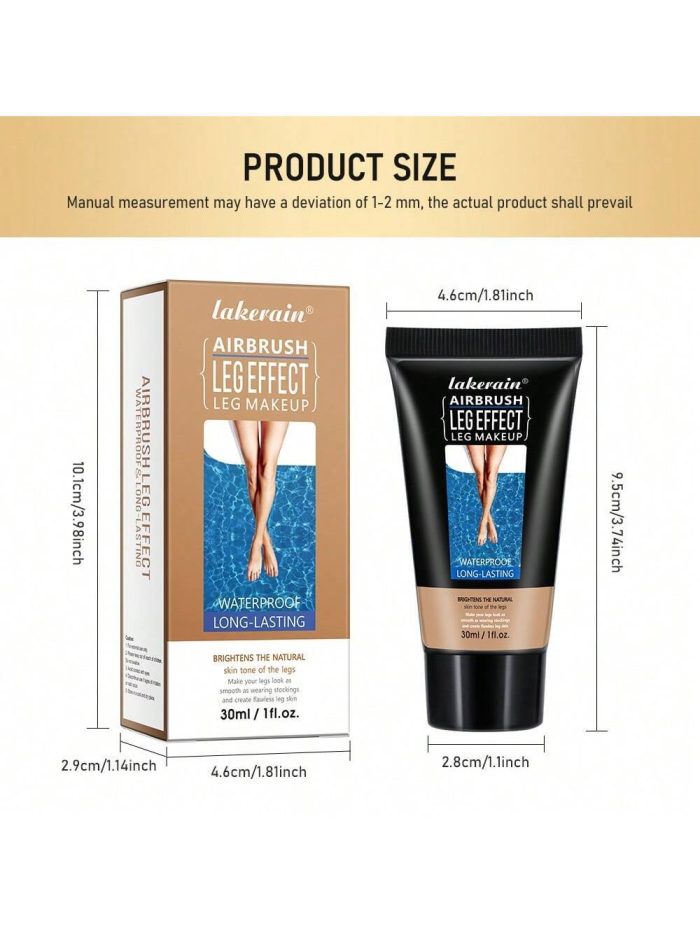 Lakerain Leg Makeup, Brown-Gold Highlighter For Legs, Can Cover Skin Imperfections, Moisturizing & Lightweight Texture, Waterproof 01 - Image 10