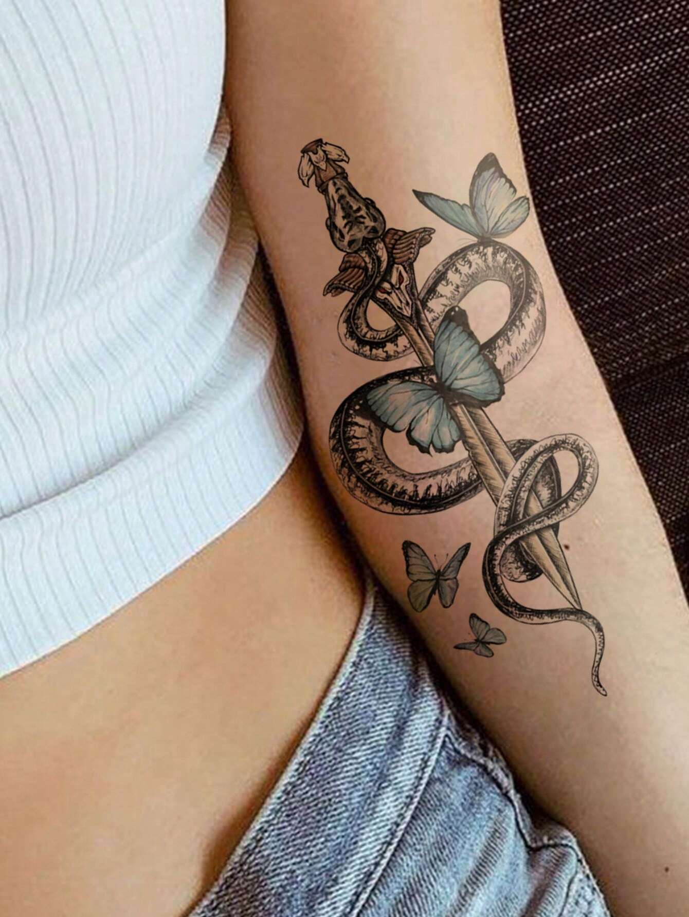 1 Sheets Large Size Body Art Temporary Tattoo Stickers For Women - Image 3