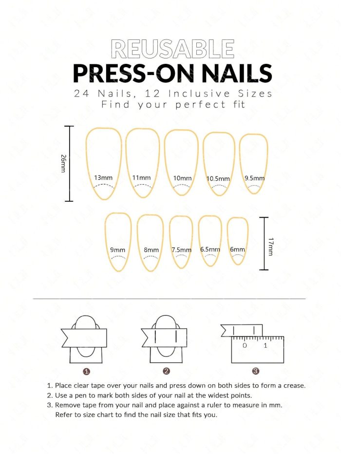 24pcs/Set European And American Style Medium-Long Length Cherry Sparkle Almond Shape False Nails+1pc Jelly Glue+1pc Nail File Press On Nails Nail Supplies - Image 6