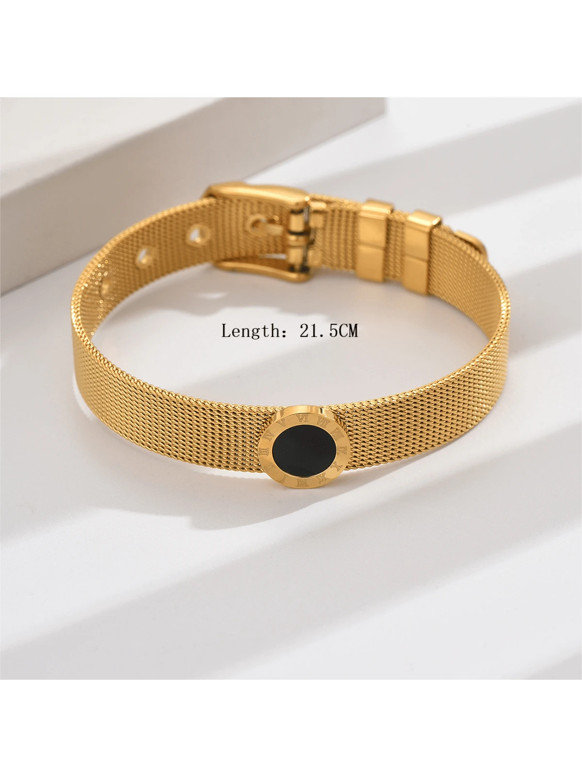 A French Elegant Roman Numerals Bracelet Stainless Steel Elegant Female Jewelry - Image 4