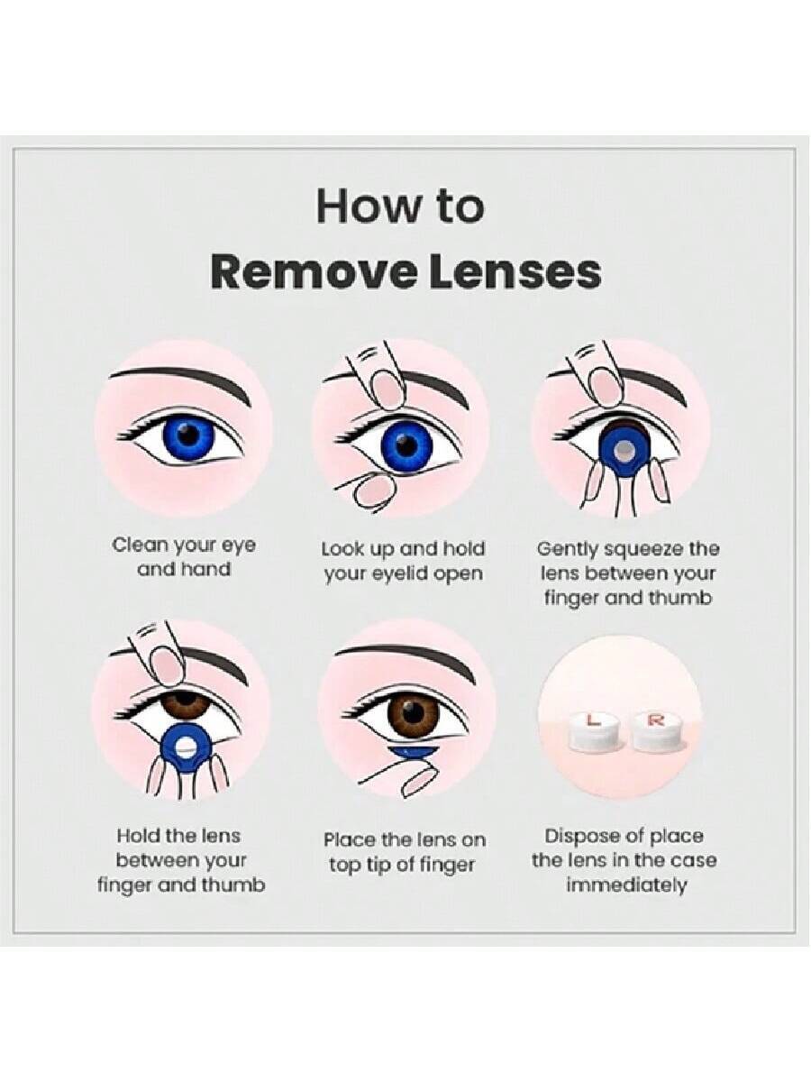 1 Pair Of Colored Contact Lenses For Eyes, Natural Colored Green - Image 4