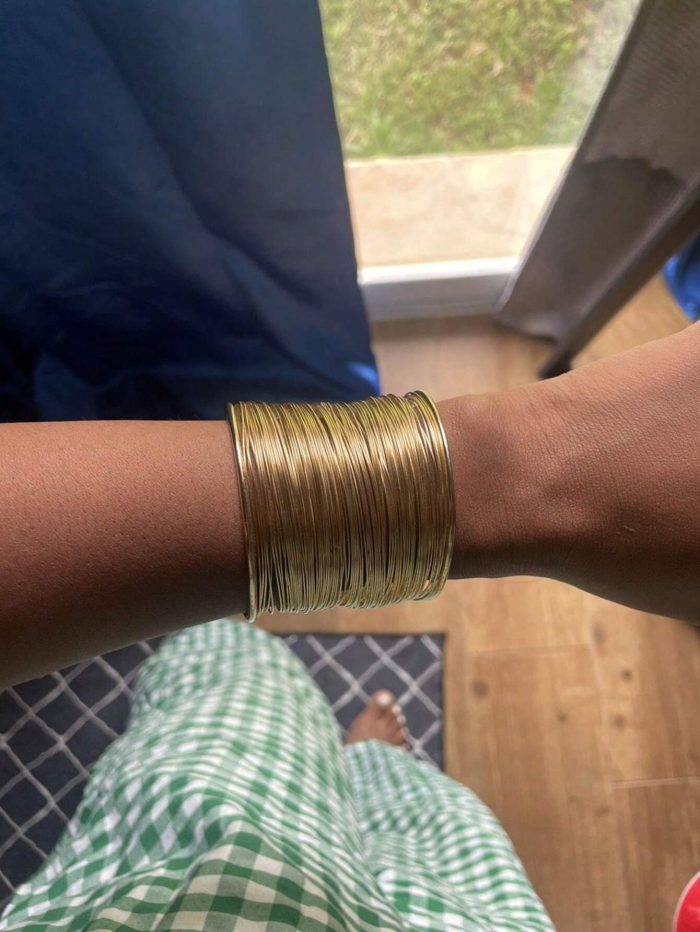 1 Pc Cuff Bangle Bracelet Open Wide Wire Bracelets Gold Wrist Cuff Wrap Bracelet - Image 2