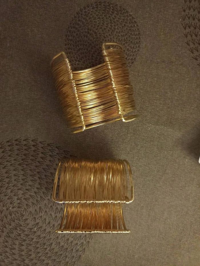 1 Pc Cuff Bangle Bracelet Open Wide Wire Bracelets Gold Wrist Cuff Wrap Bracelet - Image 3