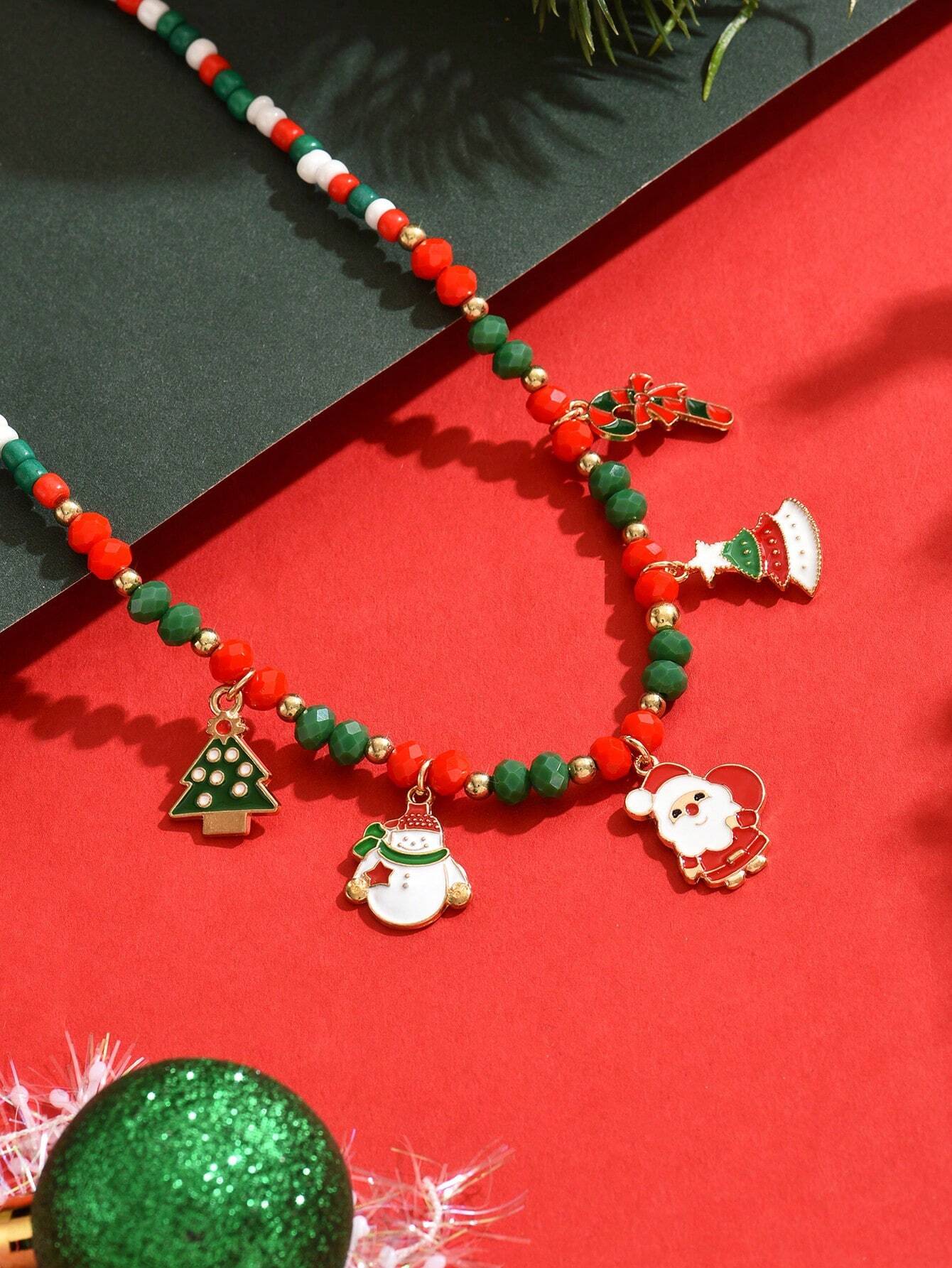 1pc Handmade Christmas Holiday Necklace - Image 2