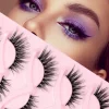 5 Pairs Cat Eye Lashes Wispy Fake Lashes Fluffy Cat Eye Lashes