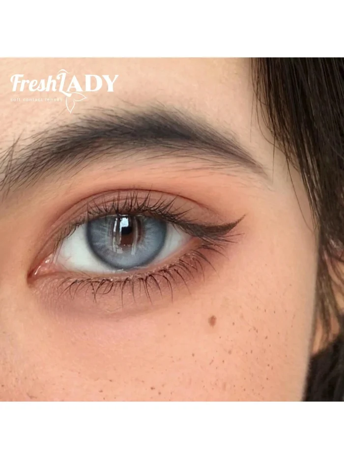 FRESH LADY Freshlady Blue Godness Veil Hera 14.2mm Colored Contact Lenses - Image 3