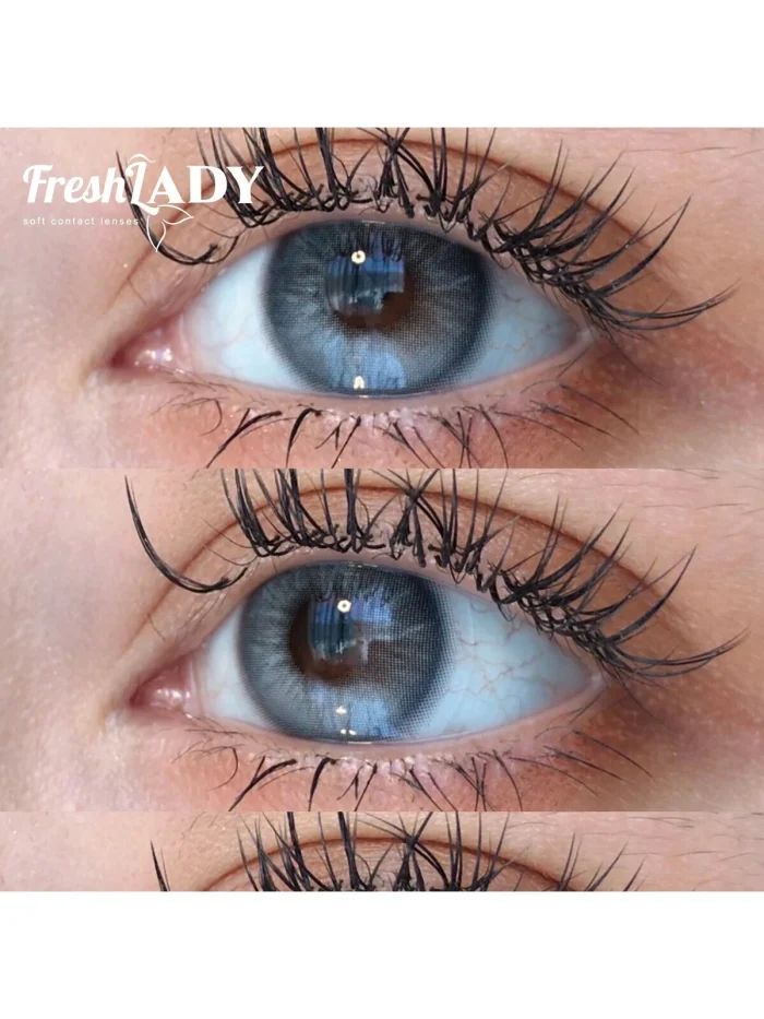 FRESH LADY Freshlady Blue Godness Veil Hera 14.2mm Colored Contact Lenses - Image 5