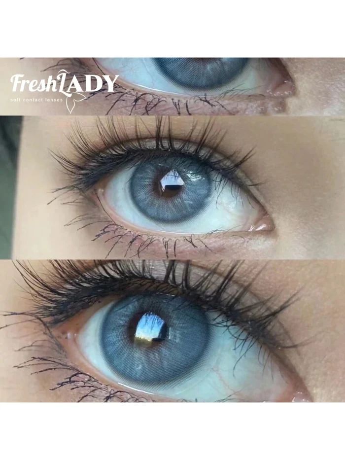 FRESH LADY Freshlady Blue Godness Veil Hera 14.2mm Colored Contact Lenses - Image 6