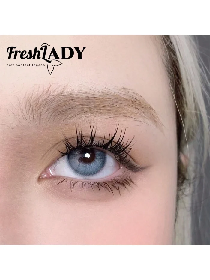 FRESH LADY Freshlady Blue Godness Veil Hera 14.2mm Colored Contact Lenses - Image 7
