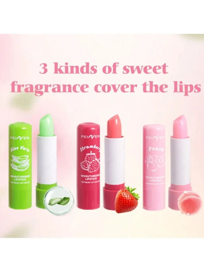Moisturizing Lip Balm - Lipstick Set(3Pcs/Set) High Shine Finish Moisturizing Non-Sticky Lip Glaze