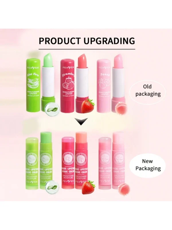 Moisturizing Lip Balm - Lipstick Set(3Pcs/Set) High Shine Finish Moisturizing Non-Sticky Lip Glaze - Image 3