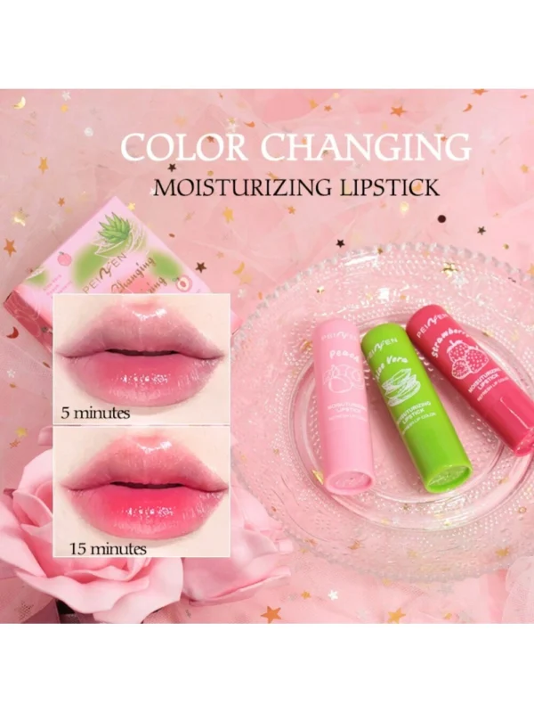 Moisturizing Lip Balm - Lipstick Set(3Pcs/Set) High Shine Finish Moisturizing Non-Sticky Lip Glaze - Image 2