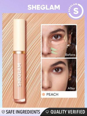 SHEGLAM Like Magic Color Correcting Concealer-Peach Corrector Liquid Concealer Long Lasting Brightening Full Coverage Weightless All-Day
