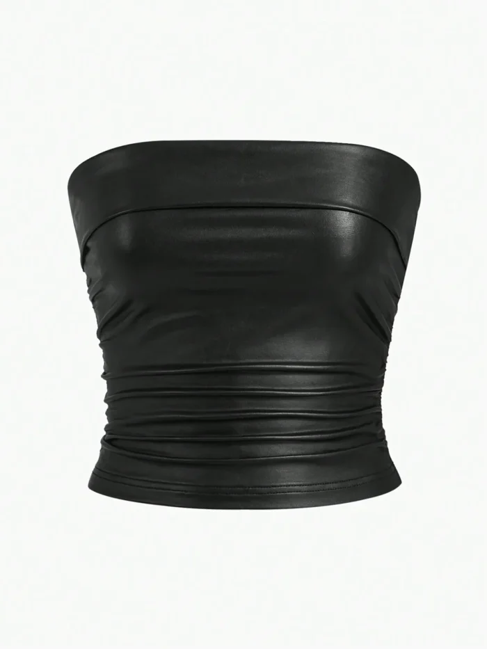 SHEIN EZwear Folded Knitted Bandeau Top - Image 2