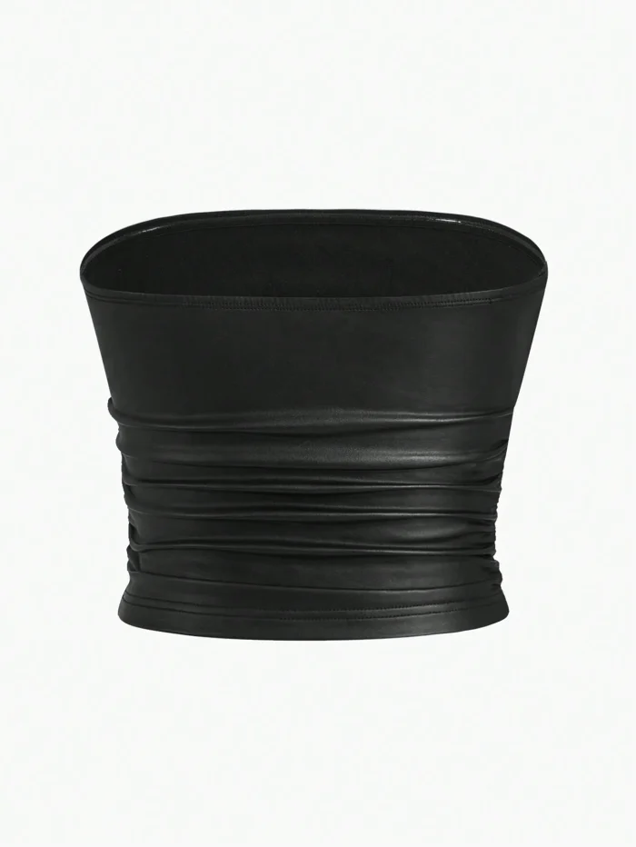 SHEIN EZwear Folded Knitted Bandeau Top - Image 3