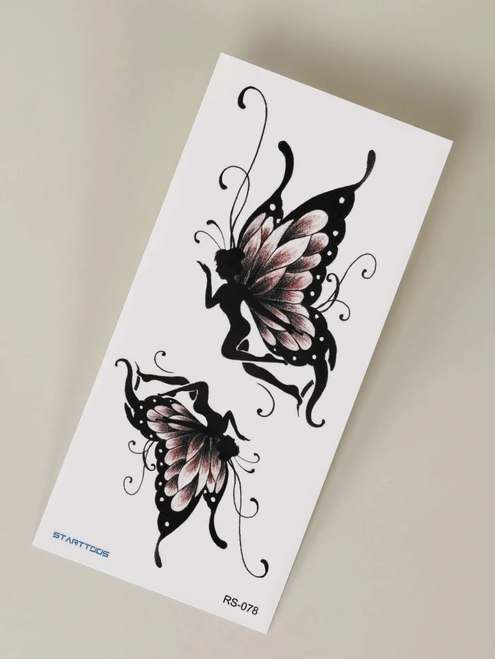 1sheet Butterfly Pattern Tattoo Sticker - Image 2