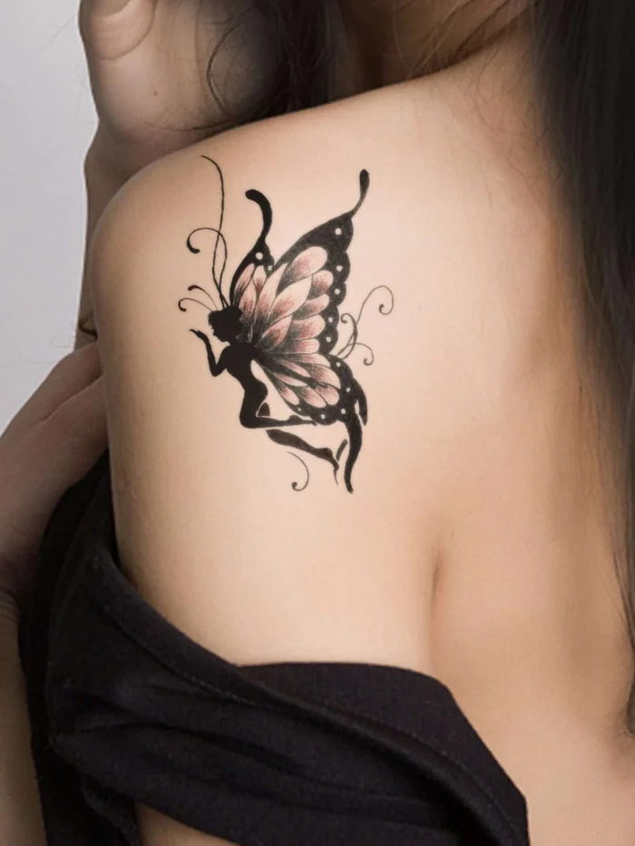 1sheet Butterfly Pattern Tattoo Sticker - Image 3