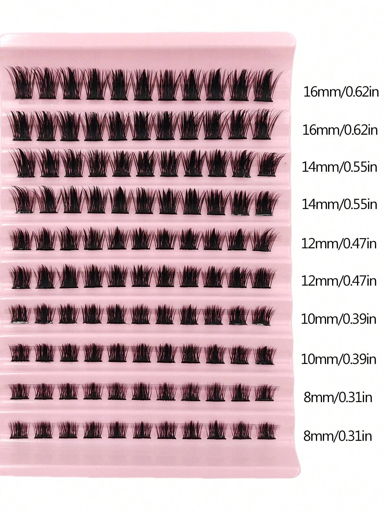 Asiteo 110 Clusters D Curl Individual Lashes ,Natural Look Wispy Soft And Fluffy False Eyelashes, Long-Lasting - Image 4