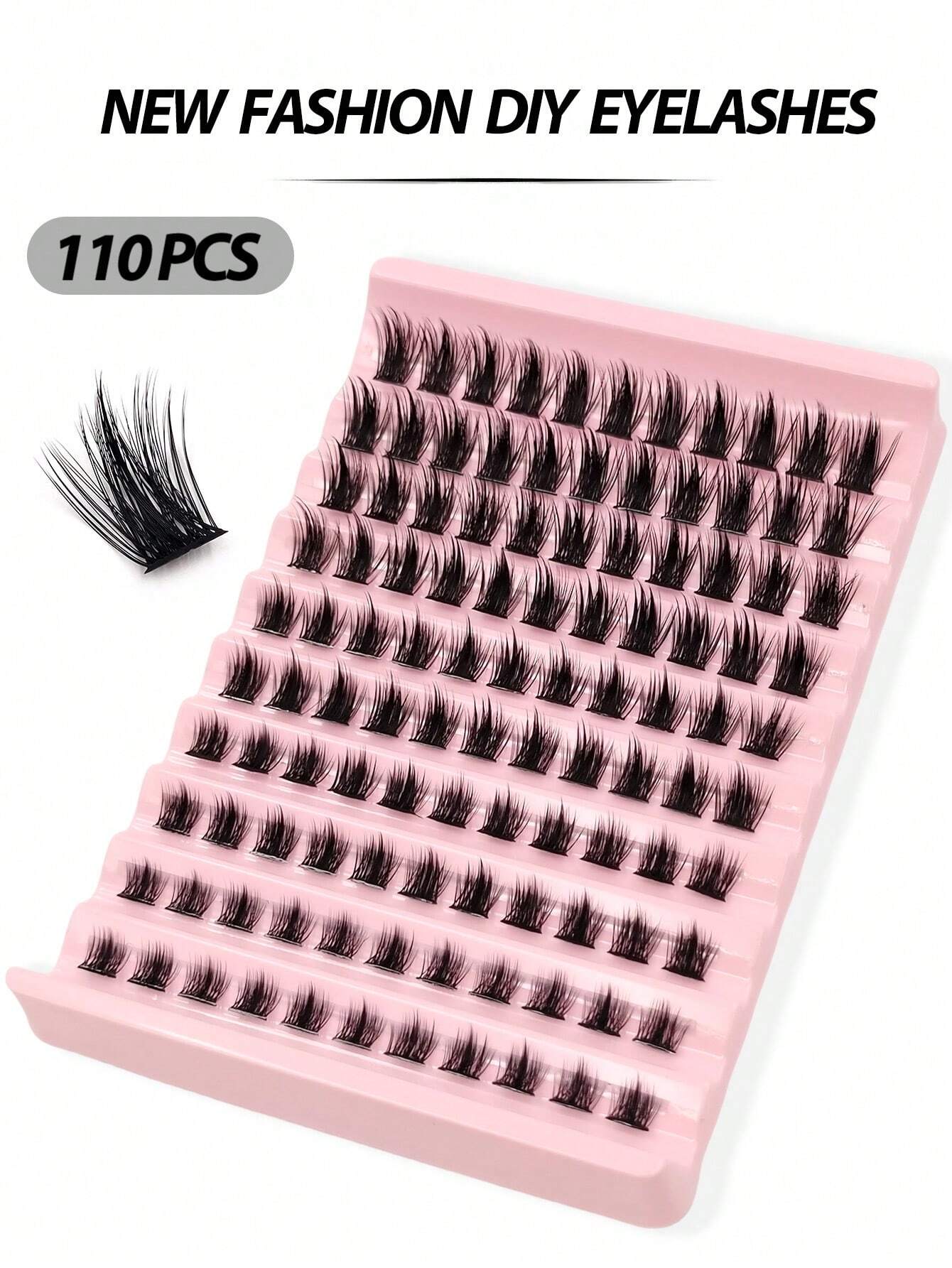Asiteo 110 Clusters D Curl Individual Lashes ,Natural Look Wispy Soft And Fluffy False Eyelashes, Long-Lasting - Image 5
