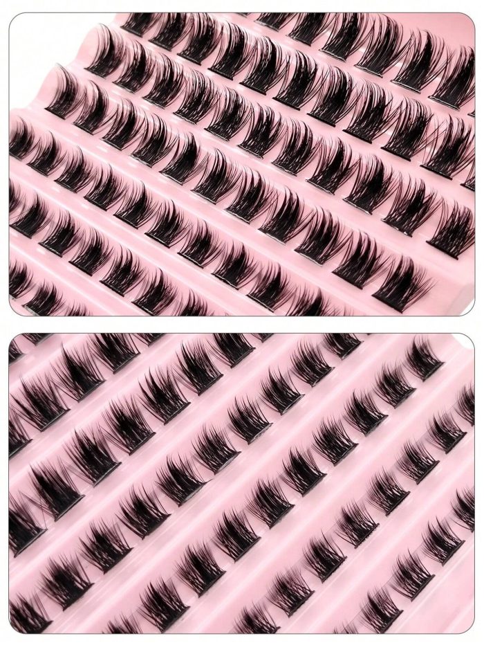 Asiteo 110 Clusters D Curl Individual Lashes ,Natural Look Wispy Soft And Fluffy False Eyelashes, Long-Lasting - Image 6