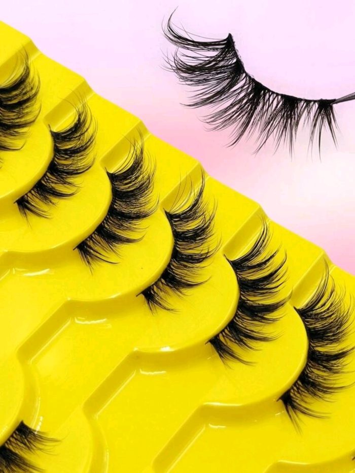 Asiteo 10 Pairs Of Luxurious Half Lashes - Natural Look Wispy Cat Eye Lashes For Flawless Makeup - Image 7