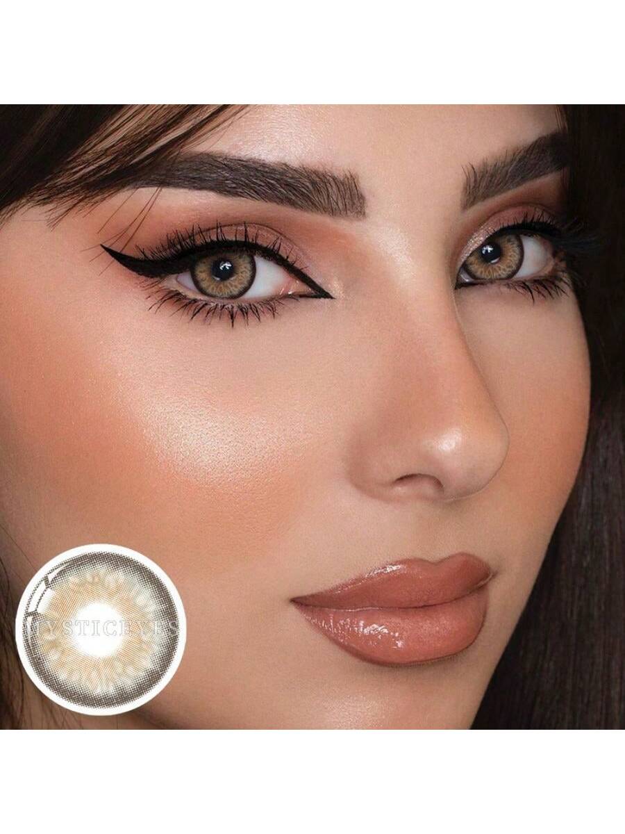 UYAAI UYAAI 1Pair-Enlargement Natural Yearly Disposable Colored Contact Lenses - Image 2