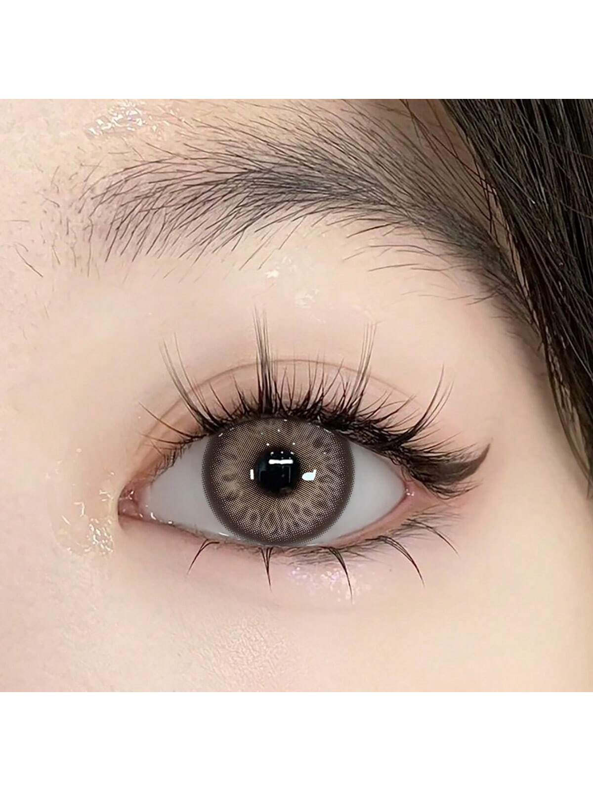 UYAAI UYAAI 1Pair-Enlargement Natural Yearly Disposable Colored Contact Lenses Grey - Image 4