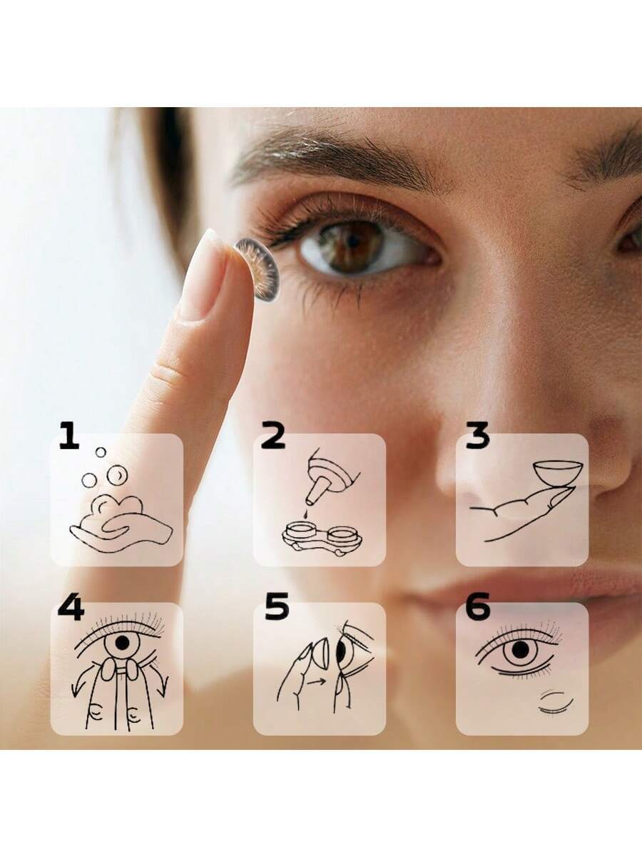 UYAAI UYAAI 1Pair-Enlargement Natural Yearly Disposable Colored Contact Lenses - Image 7