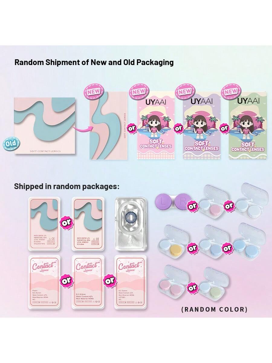 UYAAI UYAAI 1Pair-Enlargement Natural Yearly Disposable Colored Contact Lenses - Image 8