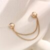 1pc Adjustable Magnetic Pant Clips & Sleeve Clips - Durable Alloy Hem Clips 2-piece Set/Gold 2 Pieces