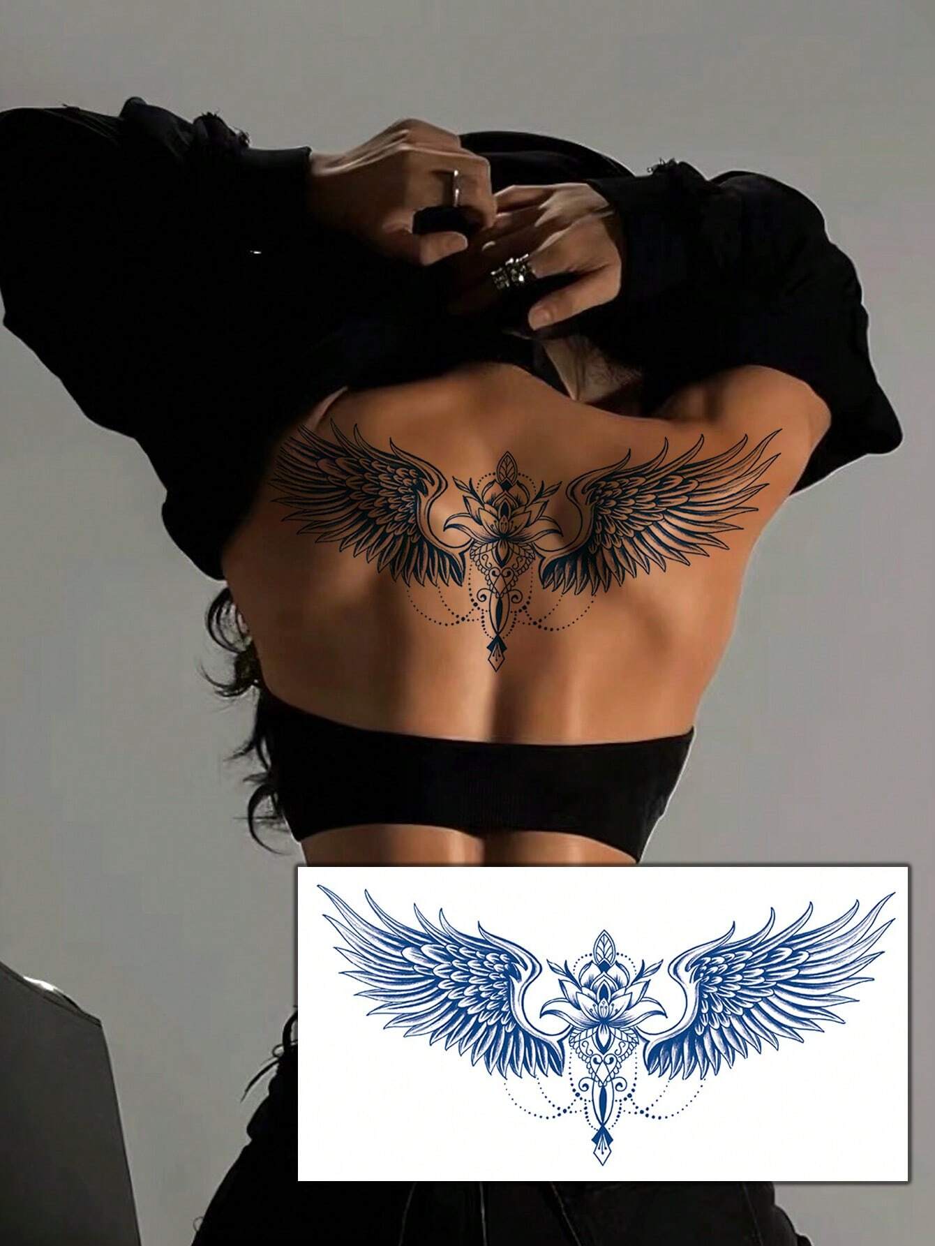 1pc Waterproof Wing Tattoo Sticker
