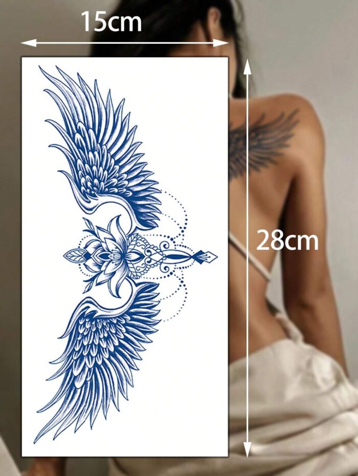1pc Waterproof Wing Tattoo Sticker - Image 2