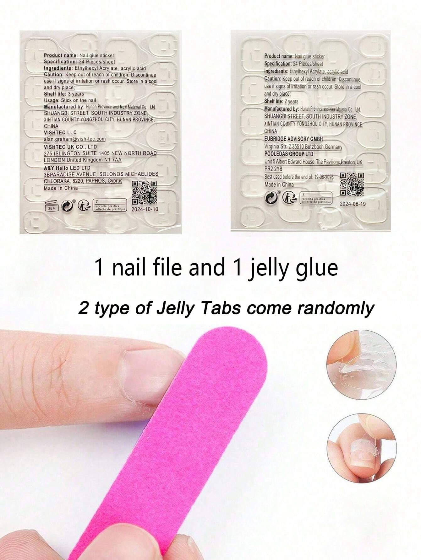 24pcs/Set Almond-Shaped French Elegant 3D Ocean Style Starfish Waterdrop Flower Decor Full Coverage Press-On Nails - Image 6