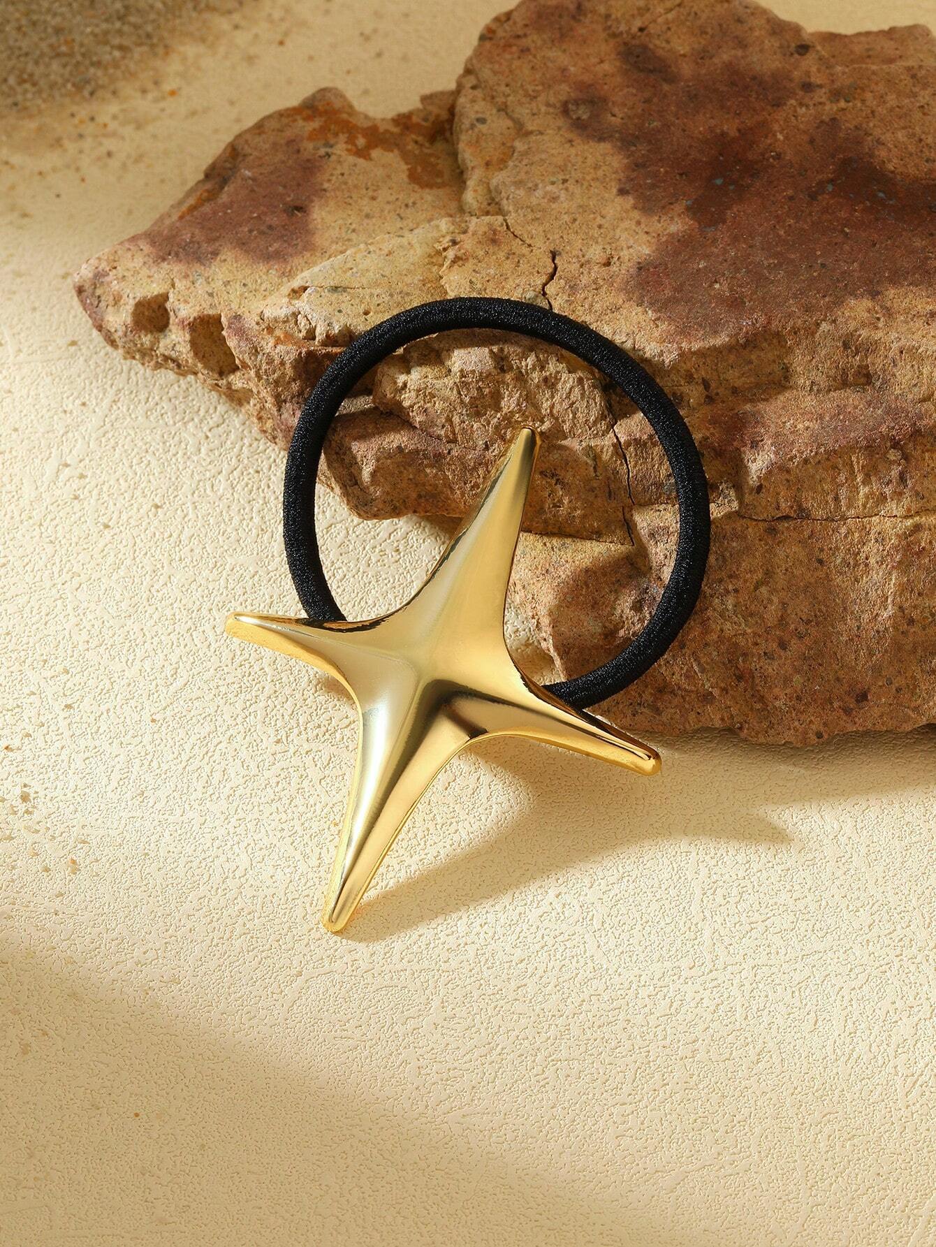 3pcs/1pc Elegant Butterfly Asymmetrical Geometric Hair Rope Hair Accessories - Image 3