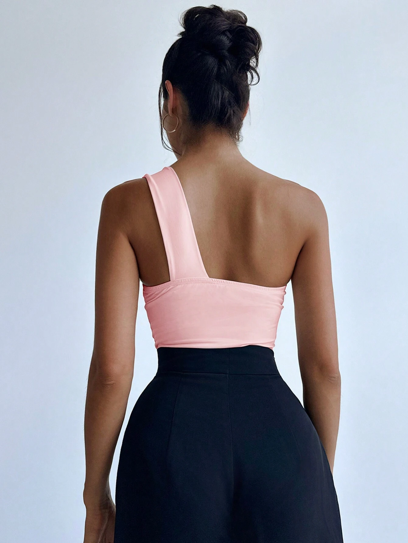 Firerie Women Solid Color Elegant Sleeveless Bodysuit With Bow Decor - Image 4