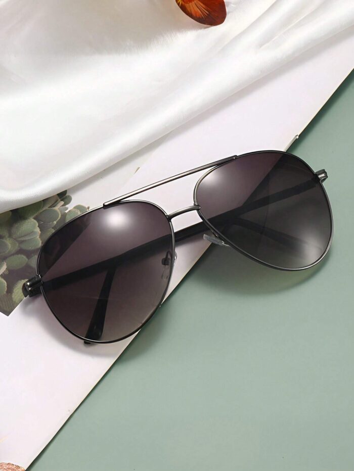 Unisex Large Vintage Toad Frame Fashion Glasses, Suitable For Casual - Image 2