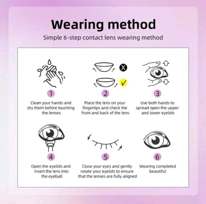2 Pieces  Brown Color Contact Lenses Eye Makeup Soft Contact Lenses - Image 4