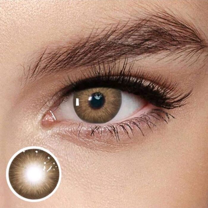 2 Pieces  Brown Color Contact Lenses Eye Makeup Soft Contact Lenses - Image 5