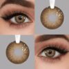 2 Pieces  Brown Color Contact Lenses Eye Makeup Soft Contact Lenses