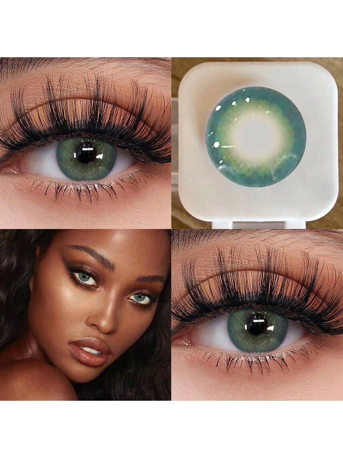 2pcs Natural Color Natural Soft Contact Lenses Eye Beauty Makeup Colored Lenses